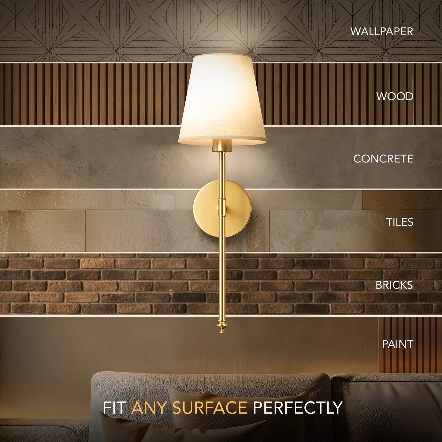 WIRELESS WALL SCONCES (SET OF 2)
